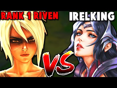 How the Rank 1 Riven absolutely DESTROYED the best Irelia in the world.. then he throws(?)