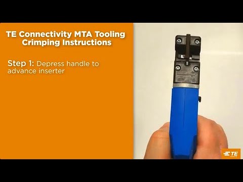 How to use an MTA manual hand tool - pn# 58074-1