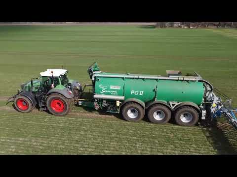 Gülle Ausbringung bei Lu-Everink mit einem Fendt 939 und einem Samson PG II 25m³.