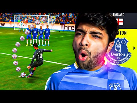 SCORE THIS FREE KICK = GET CHAMPIONS LEAGUE!!😱 - FIFA 22 EVERTON CAREER MODE EP15