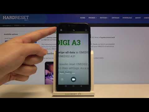 How to Switch On Image Stabilization in UMIDIGI A3 - Access Camera Settings