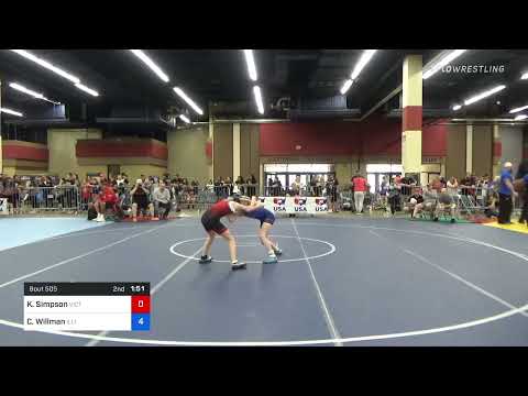 80 Lbs Rr Rnd 1 - Katy Simpson, Victory School Of Wrestling Vs Calliope Willman, Illinois 2b43