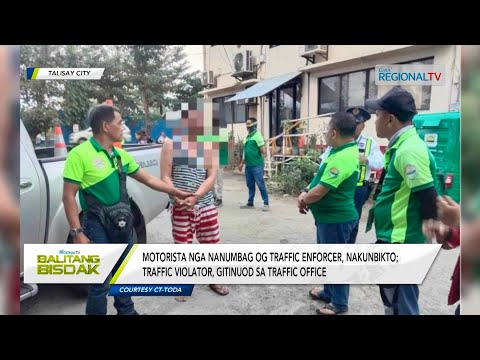 Balitang Bisdak: Motorista nga Nanumbag og Traffic Enforcer, Nakunbikto