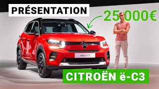 Nouvelle C3 électrique : tout petit prix, belle autonomie, Citroën frappe très fort !