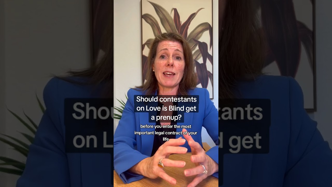 Should contestants on Love is Blind get a prenup?