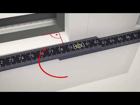 erfal VSC2 | ESC 2 Plissees - Aufmaß bei geraden Fensterfalz