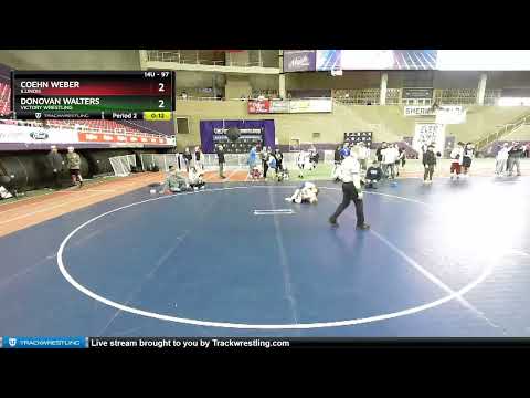 97 Lbs Champ. Round 1 - Donovan Walters, Victory Wrestling Vs Coehn Weber, Illinois F2d5