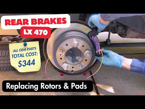 Replacing Rear Brakes & Rotors on LX470 / Toyota Land Cruiser (100 Series)