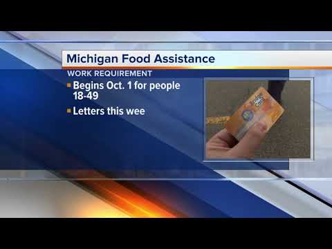 Michigan to reinstate work requirements for adults receiving food stamps