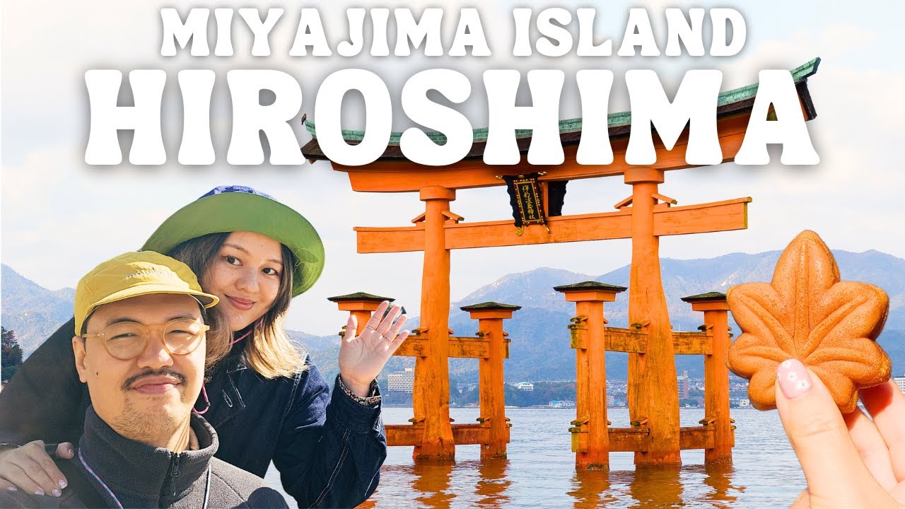 Miyajima Island Japan 🇯🇵 24 Hours in Hiroshima Vlog, Must-Try Food in Hiroshima, Itsukushima Shrine