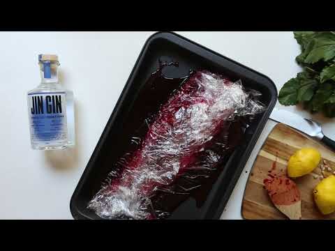 Gin and beetroot cured salmon // Made by J // Something's Cooking TV