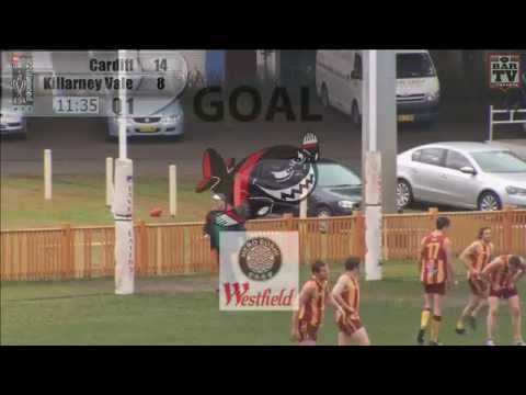 2014 BDAFL Round 14 Highlights - Killarney Vale Bombers v Cardiff Hawks