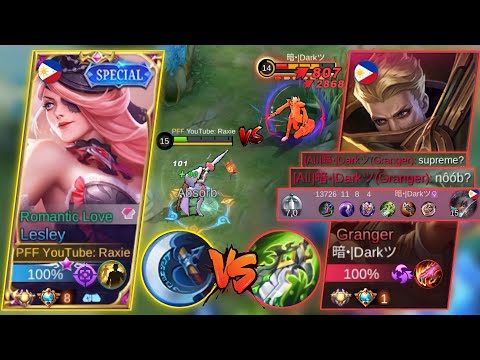 RAXIE VS TRASHTALKERS! (TOP GLOBAL LESLEY VS TOP GLOBAL GRANGER) (WHO WILL WIN?) - MLBB