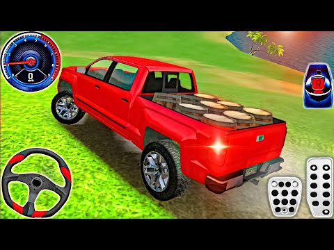 Extreme SUV Driving Simulator: Offroad Outlaws - Transporting Games - Red Pickup - Android Gameplay
