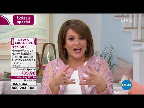 HomeWorx by Harry Slatkin 2pack 4Wick Candles  Fruit Col...