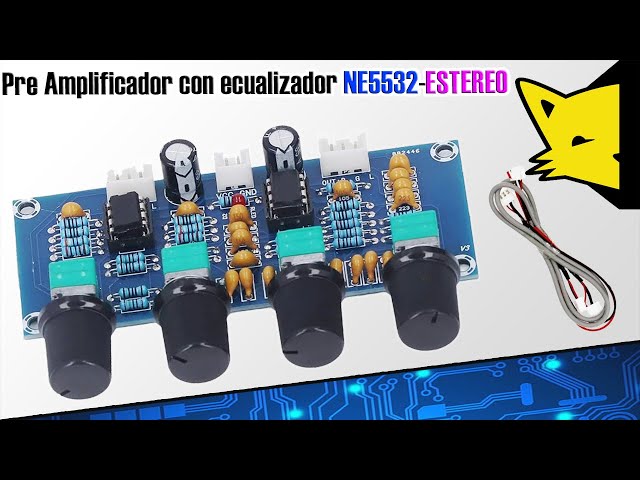 Vídeo relacionado con Procesador de audio, placa de preamplificador digital de 12 V con control de tono, ajuste de agudos, diseño de bajo ruido para entusiastas de la música y profesionales del audio