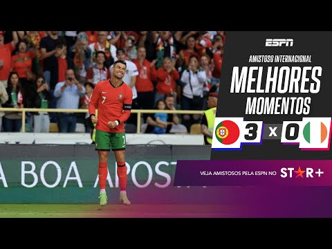 Gols e lances de Portugal x Irlanda