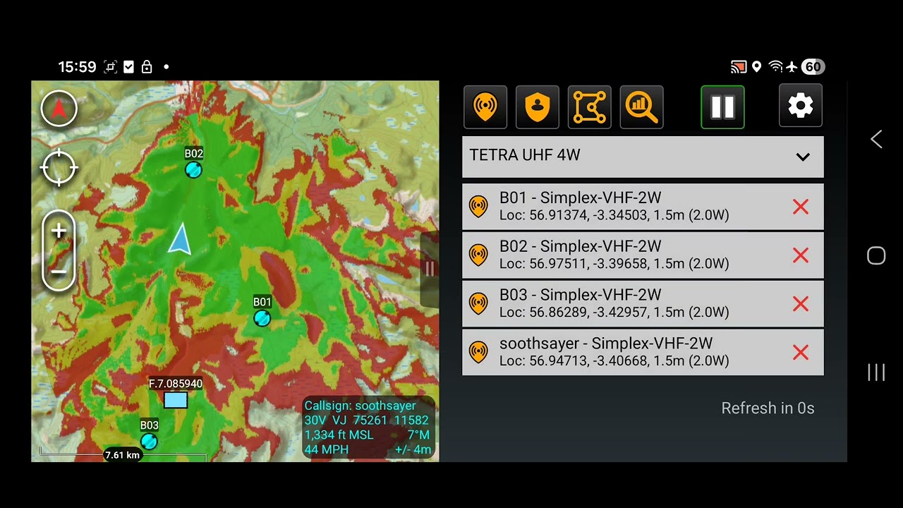 SOOTHSAYER ATAK plugin: Live RF mapping from a vehicle
