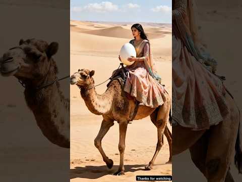 The egg that traveled the desert to find a mother 😭 #shorts #ai #ostrich