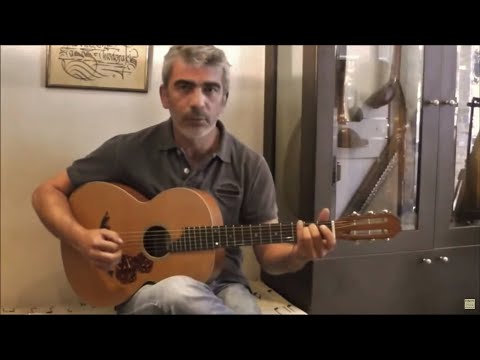 Dimitris Mistakidis plays guitar made by Tasos (Mahogany 50').