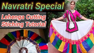 Navratri Special Lehenga Cutting & Stiching Tutorial in Hindi / Chaniya choli cutting and stitching