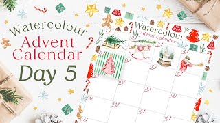 Day 5 Watercolour Adventure — Festive Painting in 10 Minutes