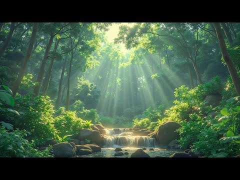 Birds Song & Waterfall - Peaceful Nature Sounds Reduce Stress, Aid Relaxation, Improve Focus.