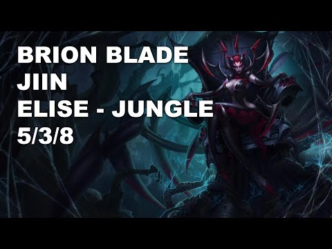 BRION BLADE Jiin Jungle Elise vs Rek'Sai - KR Challenger Rank Game 10.7