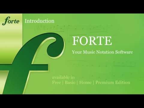 FORTE Notation Software - Introduction to Music Notation