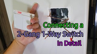 How to Repair a 2 Gang 1 Way Light Switch. (Broken / stuck / sparking) (Save: $100)