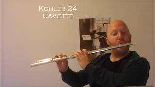 Trevor James Virtuoso Flute with Voce headjoint, playing etude by Kohler