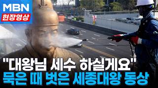 피부의 비결은 꾸준한 관리…'뽀득뽀득' 세종대왕님 목욕날 [현장영상]