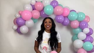 EASIEST balloon arch tutorial without stand | PARTY DASH