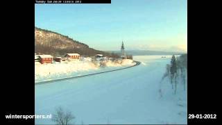 preview picture of video 'Tärnaby - Hemavan webcam time lapse 2011-2012'