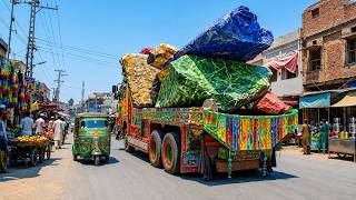 How Pakistani Workers Turn Massive Rocks into Marble in a Simple Works