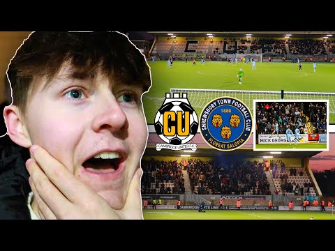 LIMBS & PYROS AS CAMBRIDGE FINALLY WIN AT HOME | CAMBRIDGE UTD VS SHREWSBURY | *VLOG*