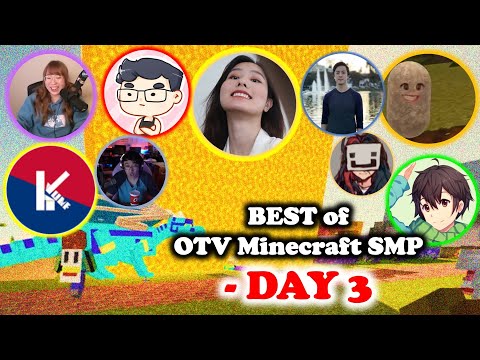 OfflineTV Minecraft SMP (DAY 3) went CHAOTIC | Best Moments | ft. Sykkuno, Daph, Wendy, hJune & more