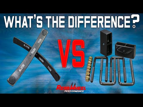 Add-a-leaf Kit VS Rear Lift Block: Rear Lift Kits