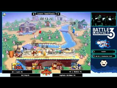 BR3 - SS | Luck & SS | Tr0y (Red) v. Captain Birdman & FX | Shokio (Blue) - Losers Semifinals