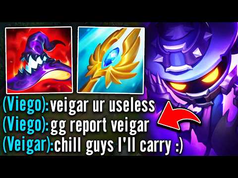 My whole team flamed me for picking Veigar... but then I carried them all
