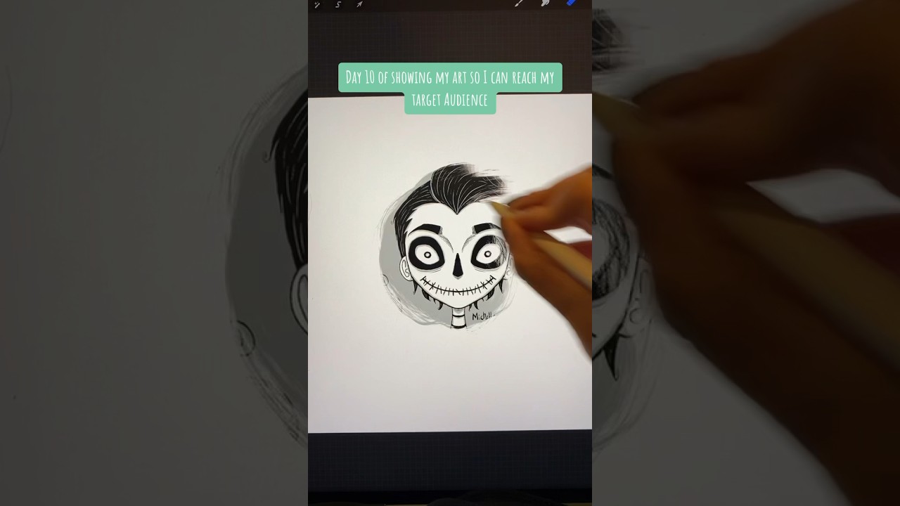 Day 10 #halloween #art #procreate #artist #gothic #timburton #digitalart