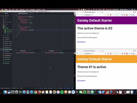 Gatsby starter themes - MVP #1