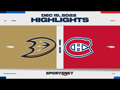 NHL Highlights | Ducks vs. Canadiens - December 15, 2022