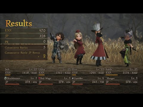 Bravely Default II - 84 - Chapter 2-28 - Level Grinding