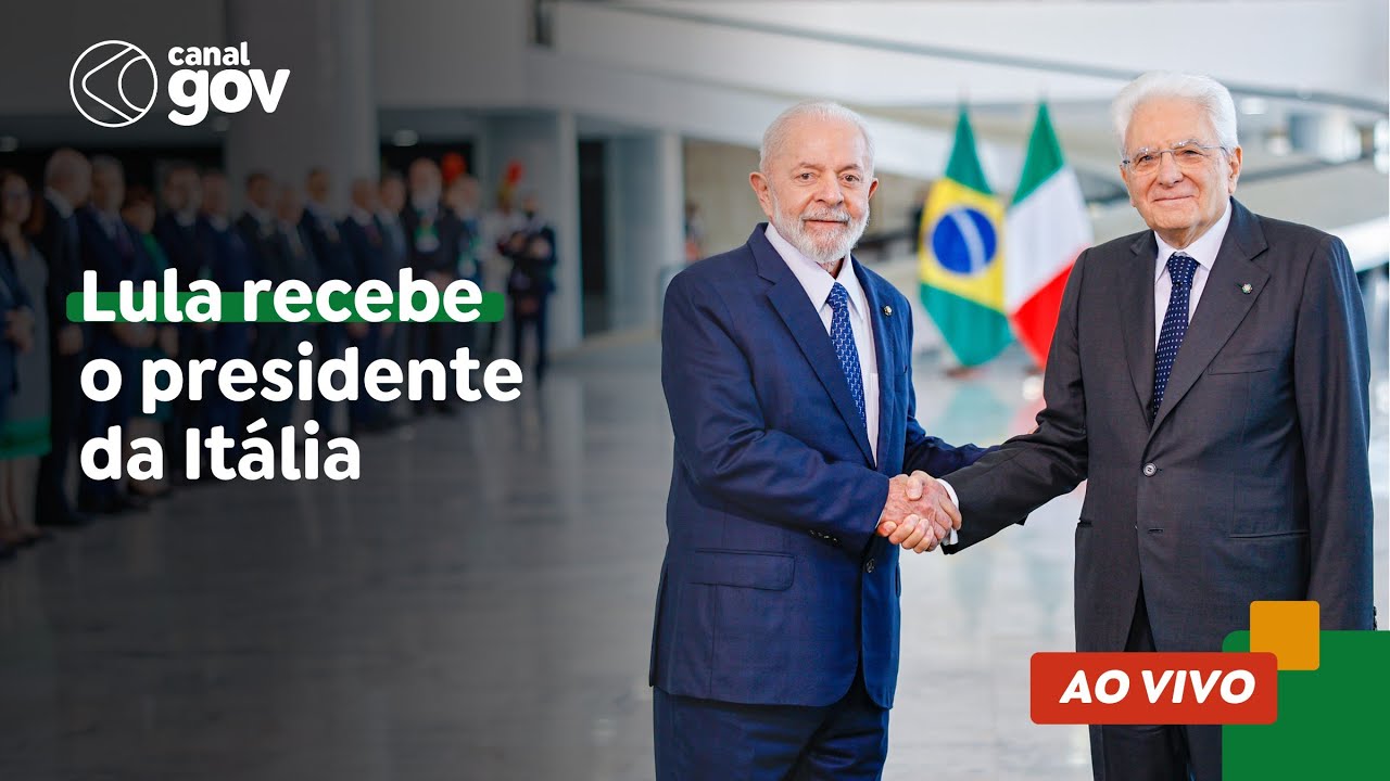 🔴 Lula recebe o presidente da Itália
