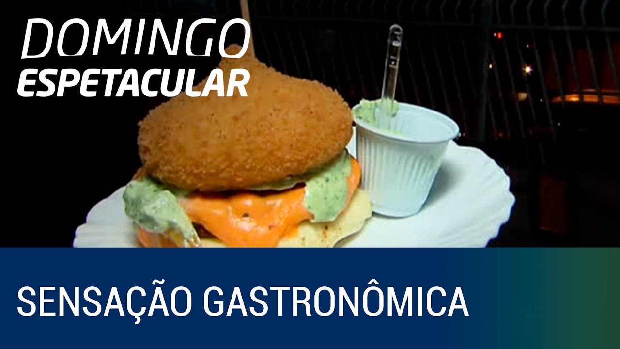 Empresário surpreende ao criar o hambúrguer de coxinha