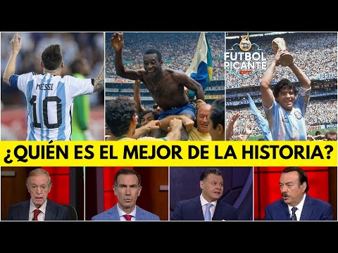 CANDENTE DISCUSIÓN por los MEJORES jugadores de la historia: Messi, Pelé o Maradona │ Futbol Picante