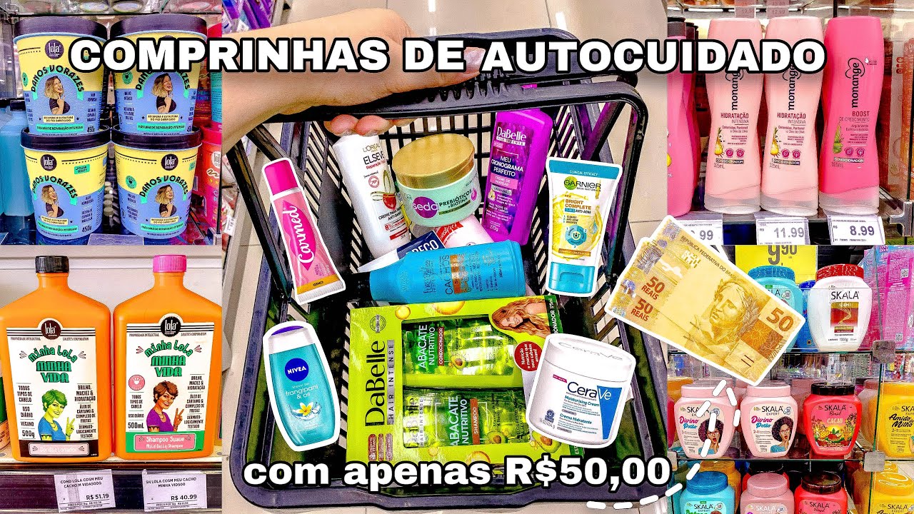 VLOG COMPRINHAS DE AUTOCUIDADO COM APENAS 50 REAIS 🌸🛍️💸