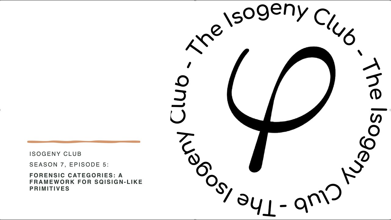 The Isogeny Club #7.5 Forensic categories: a framework for SQIsign-like primitives