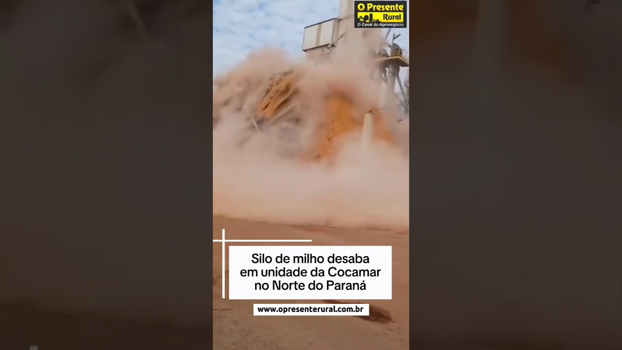 Silo de milho desaba em unidade da Cocamar no Norte do Paraná